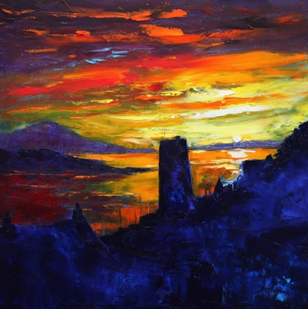 Sunset Oban Cathedral 24x24
£4100